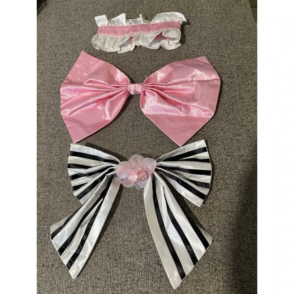 Victorian Maid Costume with Accessories Sz L 15” Across Halloween Dress Up